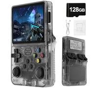 Console Di Gioco Portatile Retrò R36S-Display IPS Da 3,5 ", Batteria Da 3500mAh Da 21000 Giochi Classici, Mini Console Di Gioco Portatile Con Sistema Linux-Black||128G