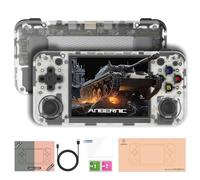 Console Di Gioco Portatile Retrò RG35XX-H, Sistema Operativo Linux A Schermo IPS Da 3,5 Pollici Con Lettore Video Tascabile A Batteria 3300mAh Giochi 10000 + Console Di Videogiochi Retrò-White||256G