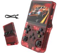 Console di Gioco Portatile retrò, Schermo IPS da 3,5 Pollici, Oltre 10 Emulatori Mainstream, Scheda Tf da 128 GB, Oltre 15.000 Giochi Classici, Batteria da 3.500 mAh, 128g Red