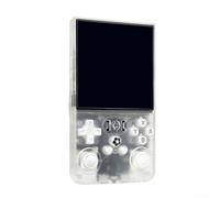 Console di gioco portatile retrò, schermo IPS R36MAX da 4 pollici con durata della batteria di 6 ore Open-Source Dual-System Portable Arcade-Gaming(trasparente)