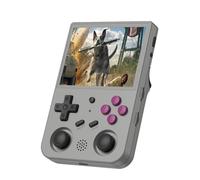 Console di gioco portatile RG353V schermo IPS da 3,5 pollici 640 x 480 CPU ad alta risoluzione RK3566 Quad-Core Dual OS Android 11 e sistema Linux 2G/64G + 16G batteria 3200mAh (grigio)