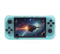 Console di Gioco Portatile RG50xx retrò con Doppia Corni 19+ Emulatori Supporta l'output TV di Interfaccia Multimediale HD per la Console di Gioco Portatile Multiplayer (Verde Trasparente)
