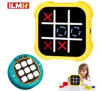 Console di gioco portatile Tic Tac Toe - Puzzle elettronico portatile per tutte le età, giocattoli da viaggio con allenamento della memoria e regali Montessori