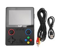 Console di gioco retrò portatile con scheda di memoria da 32 GB, dispositivo di gioco HD a doppia leva per adulti, schermo IPS da 3,5 pollici, supporta l’uscita TV per due giocator (Nera)