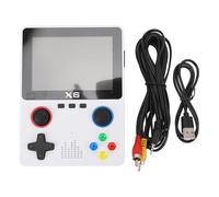 Console di gioco retrò portatile con scheda di memoria da 32 GB, dispositivo di gioco HD a doppia leva per adulti, schermo IPS da 3,5 pollici, supporta l’uscita TV per due giocator (Bianca)