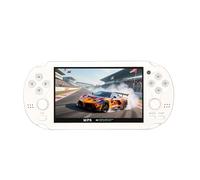 Console di gioco retrò YHFITN con schermo da 4,3 pollici, sistema di gioco portatile a doppio joystick con giochi, connessione TV, ideale per bambini e adulti (White)