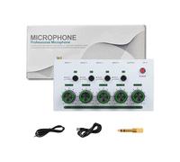 Console di miscelazione a 4 canali facili da usare per esperti e principianti allo stesso modo Tecnologia a basso rumore Mixer per podcast in metallo