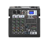 Console Di Missaggio 4 Canali 99 Effetti Equalizzatore A 7 Bande Riproduzione USB Registra Bluetooth Dj Party School Sound Mixer Audio