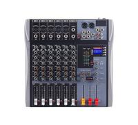 Console Di Mixaggio Mixer Audio Da Palco Console DJ 6/8/12 Canali Equalizzazione A 3 Bande 48V Connessione Bluetooth For La Registrazione(6 channels)