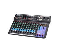 Console Dj Micfuns Stage Audio 12 Canali 48v Mixer Con USB Computer Bluetooth Built-in Mixer Effetto Digitale Per Studio di Registrazione Musicale Live Stage Yoube Tiktok