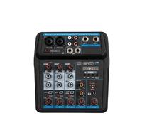 Console DJ, Mini 6 Mixer portatile professionale a 4 canali Console di missaggio audio Ingresso computer Numero di alimentazione 48v Trasmissione DJ dal vivo Registra audio