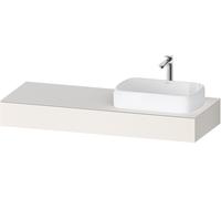 Console Duravit Collection One, 1400x550x170mm, avec découpe à droite, QA4804084840000, QA4804084840000, Colorazione: Bianco Supermatt