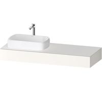 Console Duravit Collection One, 1400x550x170mm, avec découpe à gauche, QA4803084840000, QA4803084840000, Colorazione: Bianco Supermatt