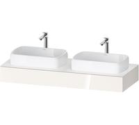Console Duravit Collection One, 1400x550x170mm, découpe à gauche et à droite, QA4805022220000, QA4805022220000, Colorazione: Bianco lucido
