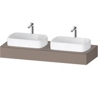 Console Duravit Collection One, 1400x550x170mm, découpe à gauche et à droite, QA4805043430000, QA4805043430000, Colorazione: Basalto opaco