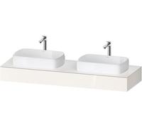 Console Duravit Collection One, 1600x550x170mm, découpe à gauche et à droite, QA4808022220000, QA4808022220000, Colorazione: Bianco lucido