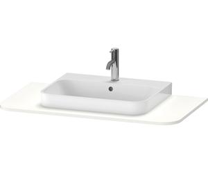 Console Duravit Happy D.2 Plus, 1000x550 mm, 1 découpe, pour meuble sous-lavabo HP4941, HP4961, HP4971, HP031E03636, HP031E03636, Colorazione: Laccato bianco seta opaco