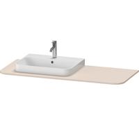 Console Duravit Happy D.2 Plus, 1300x550 mm, 1 découpe à gauche, pour meuble sous-lavabo HP4942, HP4962, HP4972, HP031KL8383, HP031KL8383, Colorazione: Decoro Taupe Supermatt