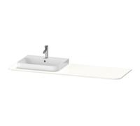 Console Duravit Happy D.2 Plus, 1600x550 mm, 1 découpe à gauche, pour meuble sous-lavabo HP4944, HP4963, HP4973, HP031HL8484, HP031HL8484, Colorazione: Decoro bianco super opaco