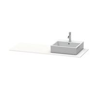 Console Duravit XSquare 060G, 1400x 550 mm, 1 découpe à droite, XS060GR2222, XS060GR2222, Colorazione: Decoro bianco lucido