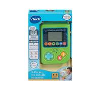 Console educativa VTech V-Pocket verde, schermo LCD retroilluminato, 6 attività 3-7 anni