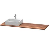 Console en bois massif Duravit XSquare, 1 découpe à gauche, 1600x20x550mm, XS061HL7777, XS061HL7777
