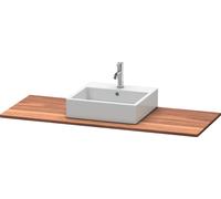 Console en bois massif Duravit XSquare, 1 découpe au centre, 1400x20x550mm, XS061GM7777, XS061GM7777