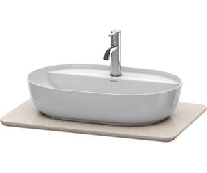 Console en pierre de quartz Duravit Luv LU9465, largeur 688mm, adaptée au meuble sous-lavabo LU9560, LU9565, LU946502525, LU946502525, Colorazione: Struttura in sabbia