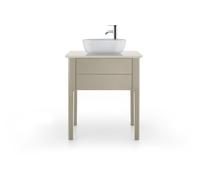 Console en pierre de quartz Duravit Luv LU9465, largeur 688mm, rectangulaire, adaptée au meuble sous-lavabo LU9560, LU9565, LU946501717, LU946501717, Colorazione: Struttura bianca
