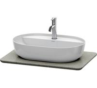 Console en pierre de quartz Duravit Luv LU9465, largeur 688mm, rectangulaire, adaptée au meuble sous-lavabo LU9560, LU9565, LU946503333, LU946503333, Colorazione: Struttura Grigio