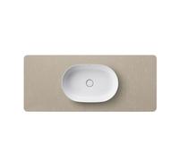 Console en pierre de quartz Duravit Luv LU9466, largeur 1388mm, adaptée au meuble sous-lavabo LU9561, LU9566, LU946602525, LU946602525, Colorazione: Struttura in sabbia