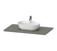 Console en pierre de quartz Duravit Luv LU9469, largeur 988mm, adaptée au meuble sous-lavabo LU9564, LU9569, LU946903333, LU946903333, Colorazione: Struttura Grigio