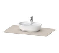Console en pierre de quartz Duravit Luv LU9469, largeur 988mm, adaptée au meuble sous-lavabo LU9564, LU9569, LU946902525, LU946902525, Colorazione: Struttura in sabbia