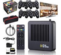 Console G11 Pro, 4k HD Retrowave G11 Pro, Retro Wave, Retrowave G11 Pro 100000 giochi, console retrò - L'originale, console di gioco retrò, Portable Plug & Play Video Games (128 g con 4 maniglie)
