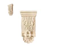 Console in Legno in Stile Europeo for Aperture delle Porte Console da Soffitto, Appliques Angolari Non Verniciate Staffe for Mensole Rustiche Intagliate for Pannelli a Parete e Supporti for Mensole