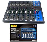 CONSOLE MISSAGGIO MIXER PROFESSIONALE 7 CHANNEL MIXING SERIE USB BLUETOOTH Q-7L