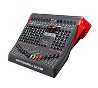 Console mixer audio mini DJ a 6 canali con interfaccia USB, Bluetooth, registrazione, alimentazione phantom 48 V, 320 effetti DSP per karaoke, canto, live, stre