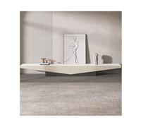Console multimediale da pavimento 78", moderno scaffale per TV sotto mobile TV, materiale MDF con piano in pietra sinterizzata, console multimediale centro intrattenimento con 2 cassetti per soggiorno