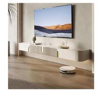 Console multimediale mobile TV galleggiante moderno con ripiano in ardesia, mensola TV da parete, centro di intrattenimento, console multimediale galleggiante, porta TV per soggiorno, 70,8/78,7 p