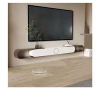 Console multimediale Mobile TV sospeso espandibile, centro di intrattenimento a parete con spazio di archiviazione e ripiano aperto, mobiletto moderno for console multimediale for soggiorno, camera da