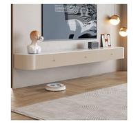 Console multimediale Moderno semplice mobile TV sospeso a parete con centro di intrattenimento sospeso e mensola for mobile TV di lusso con console for supporti di archiviazione Centro di intrattenime