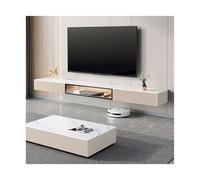 Console multimediale Supporto per TV mobile a parete, mobile in ardesia, centro di intrattenimento sospeso, console intelligente per soggiorno e camera da letto