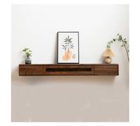 Console multimediale Supporto per TV mobile in legno per appendere a parete, armadio per centri di intrattenimento a parete, moderno supporto TV, scaffale, router Wi-Fi, organizer per cavi, armadietto