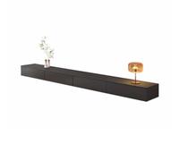 Console multimediale Supporto TV semplice e moderno montato a parete, centro di intrattenimento galleggiante con armadietto portaoggetti, mobile TV di lusso con ripiano for router WiFi, tavolo console