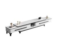 Console multimediale Tavolino da caffè in ardesia leggero di lusso combinazione mobile TV soggiorno mobile TV domestico moderno semplice mobile a scomparsa in legno massello Centro di intrattenimento