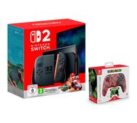 Console Nintendo Switch 2 + Mario Kart World + Controller Glow Super Icon + Cuffie Neon Blu e Rosso