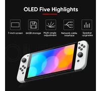 NEW NINTENDO SWITCH OLED JOY ROSSO E BLU Garanzia Nintendo Italia