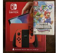 Console Nintendo Switch OLED Mario Red Edition + Super Mario Bros Wonder