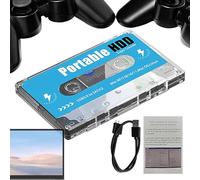 Console per cassette retrò - Cassetta per consolle super tascabile con oltre 60.000 giochi, cassetta per consolee di gioco su disco retrò | Consolee di gioco TV 4K HD per bambini e adulti compatta