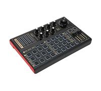 Console per Scheda Audio Mixer Audio Professionale, Scheda Audio Cambia Voce con Microfono a Doppio Canale, Luci Colorate, Effetti Sonori Multipli, per Giochi in Live Streaming